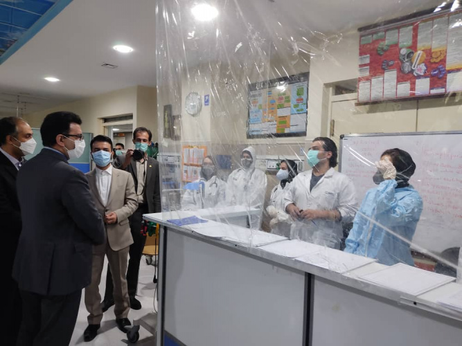 بازدید دکتر جمالیان رئیس دانشگاه علوم پزشکی