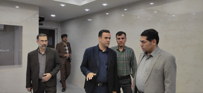 بازدید ریاست دانشگاه  از سایت دستگاه CT آنژیوگرافی