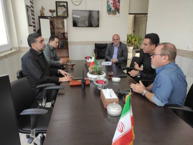 جلسه هماهنگی مدیر بیمارستان با سرپرست سازمان عمران و بازآفرینی فضاهای شهری شهرداری