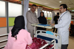 بازدید رییس دانشگاه علوم پزشکی اراک از بیمارستان امیرالمومنین(ع)
